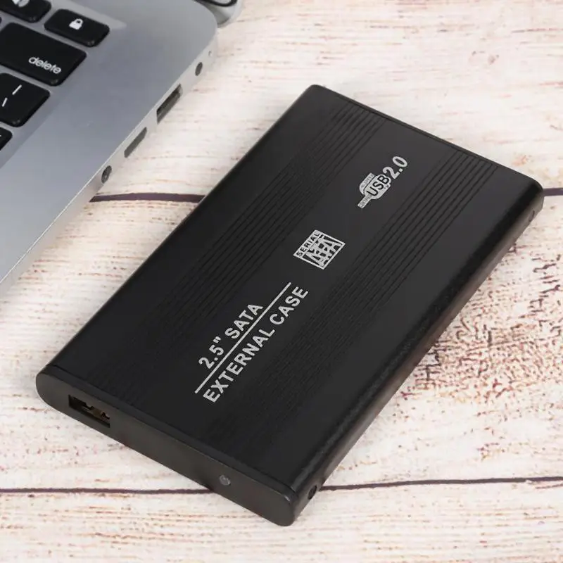 2,5 дюймов SATA USB2.0 корпус жесткого диска 480 Мбит/с внешнего жесткого диска Портативный USB2.0 корпус для Win 7/8/10, Mac OS