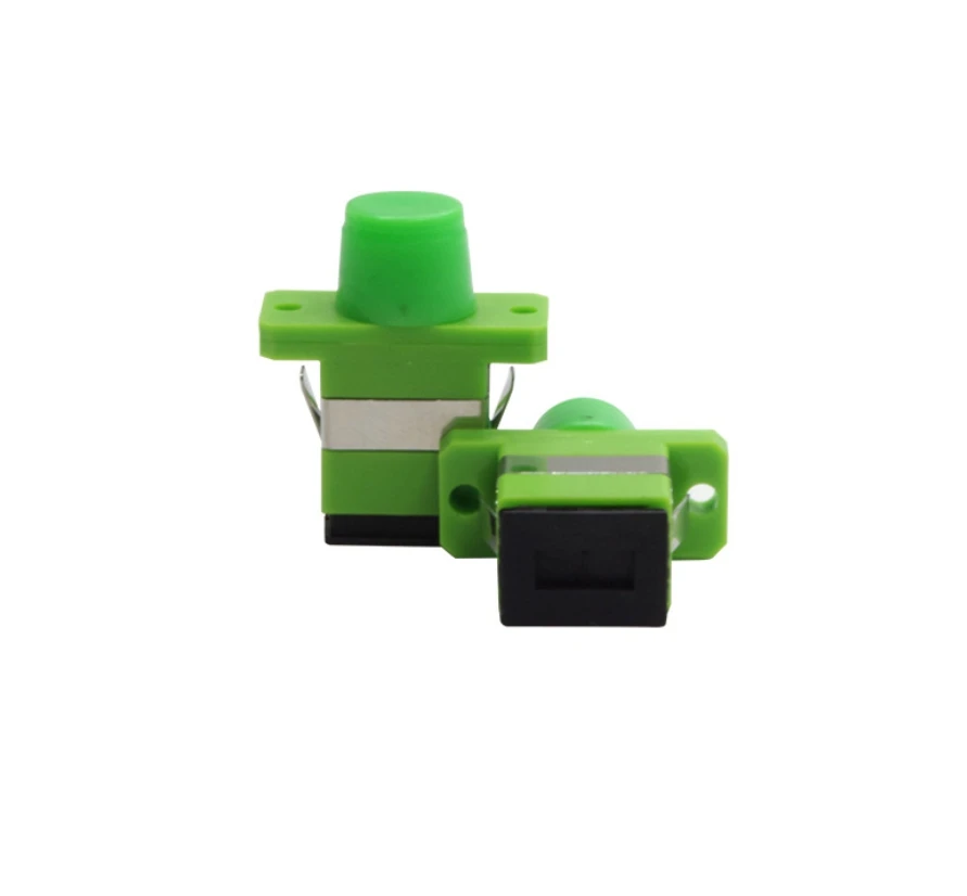 

Fiber Optic Adapter FC-SC APC Singlemode Simplex SM Adaptor Coupler FC/APC-SC/APC Plastic Hybrid Optical Fiber Connector Adapter