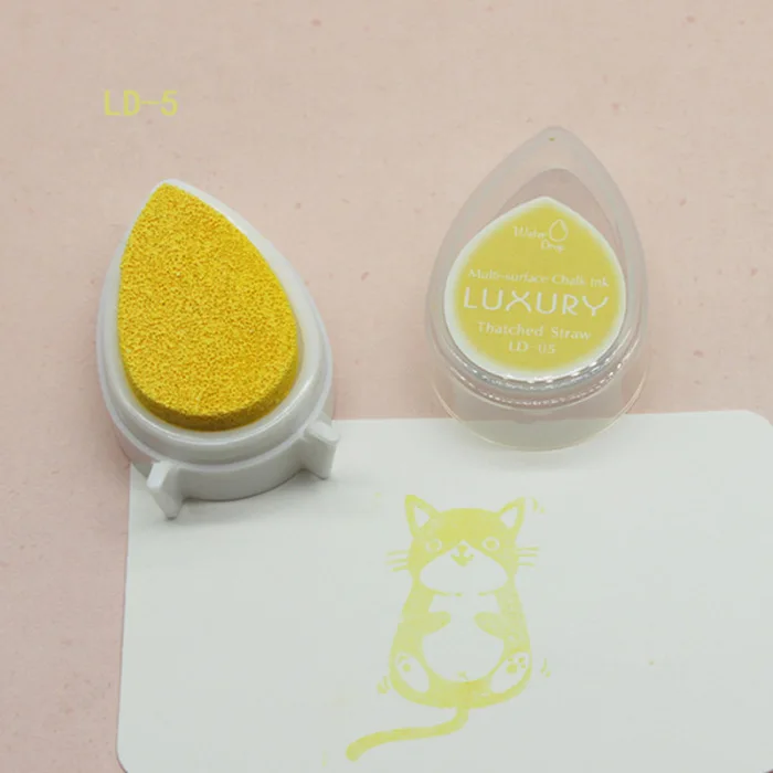 Мини капли воды форма чернил Pad Красочные мультфильм чернила для печати Pad набор для DIY Искусство ремесло JS22