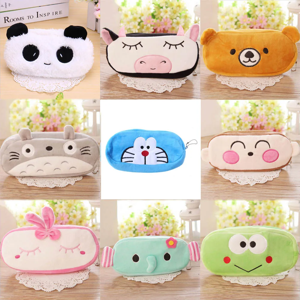 Kawaii пенал с животными мультфильм панда Медведь фрукты пенал коробка для детей подарок косметический канцелярский мешочек школьные принадлежности