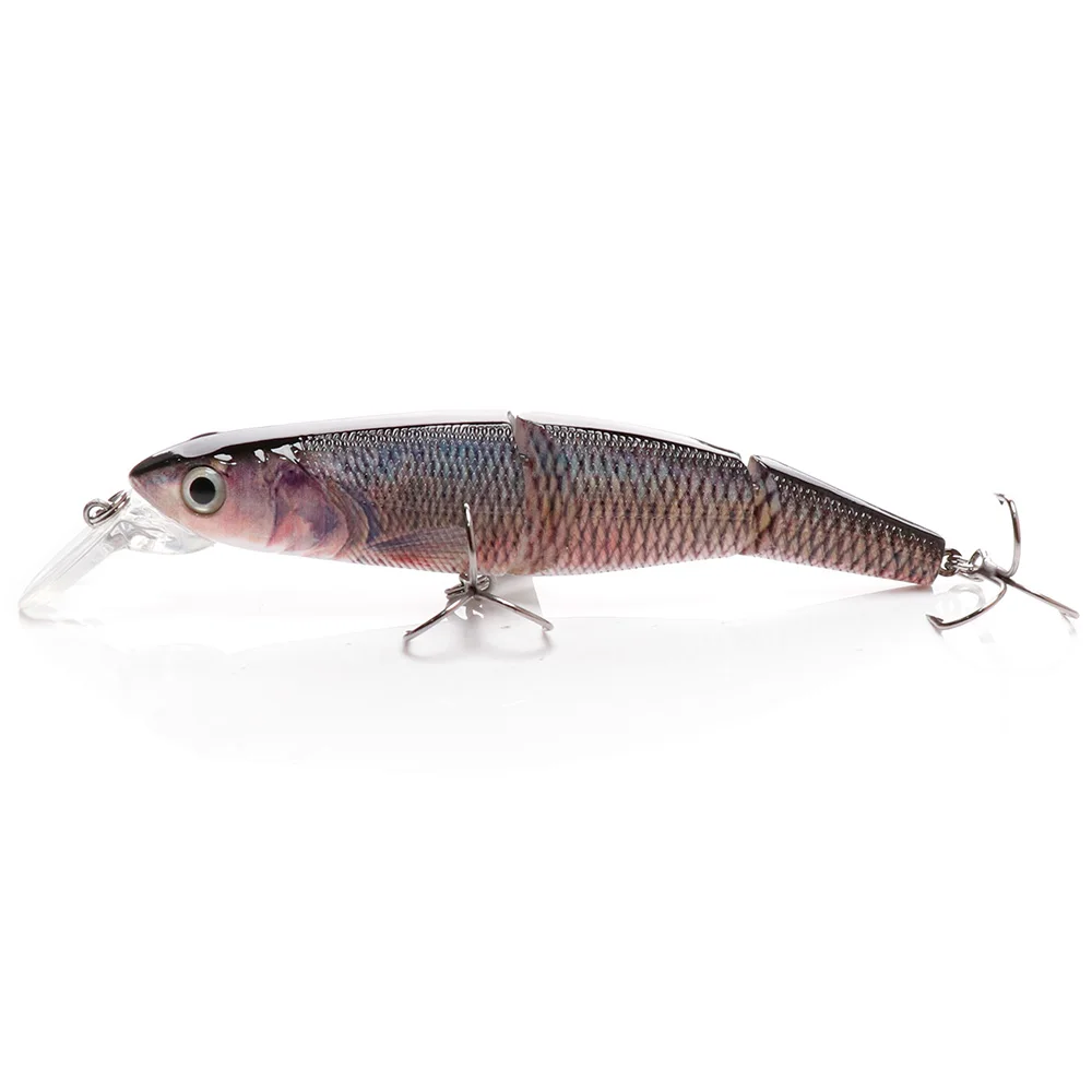 COLOR-E TREHOOK Железная пряжка соединенная 3 сегмента Swimbait 10,5 см 16 г Черный Гольян воблеры жесткая приманка для рыбалки приманка, рыболовные снасти - Цвет: COLOR-E