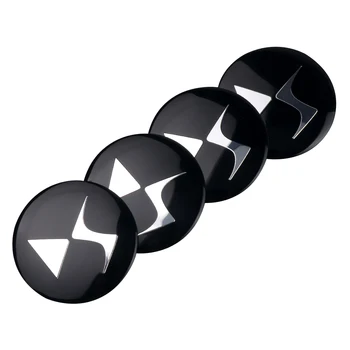 

4pcs Car Styling 56mm Wheel Center Cover Hub Caps Badge Emblem Logo Sticker For DS Citroen Decals Auto Accessories