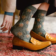 

retro 3D relief socks women calcetines mujer harajuku meias korean style skarpetki damskie calcetas designer japan woman sock