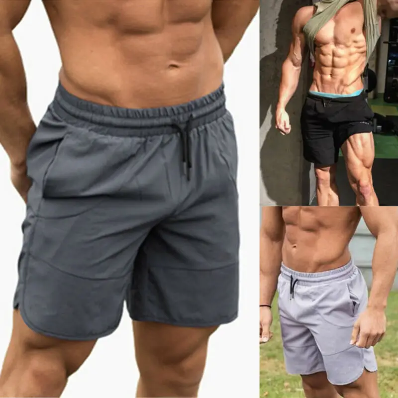 Мужская Спортивная тренировка Бодибилдинг летние шорты для тренировок в фитнес-зале короткие брюки