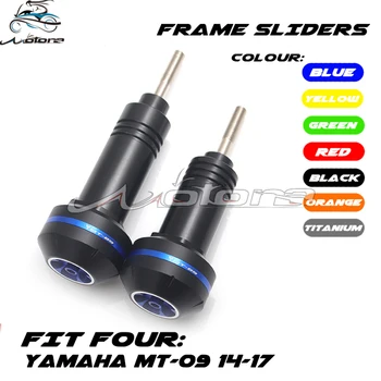 

CNC Motorcycle Frame Sliders anti Crash Engine Guard Pad Side Shield Protector For MT-09 MT 09 MT09 FZ-09 FZ09 2015-2018
