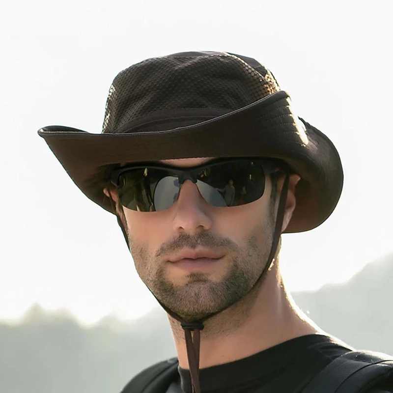 

Hiking Hat Men Wide Brim Foldable Cap Summer Hiking Fishing Hats Sun Protection Hunting Hat Outdoor Camping Sport Caps