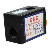 Черный золотой тон односторонний QE-02 Быстрый Выпускной механический клапан