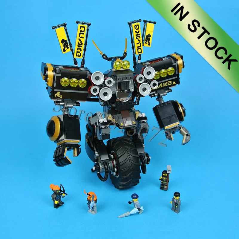10800 ниндзя Quake Mech 247 шт Строительные блоки совместимы с 70632 06069 31100 кирпичи строительные игрушки