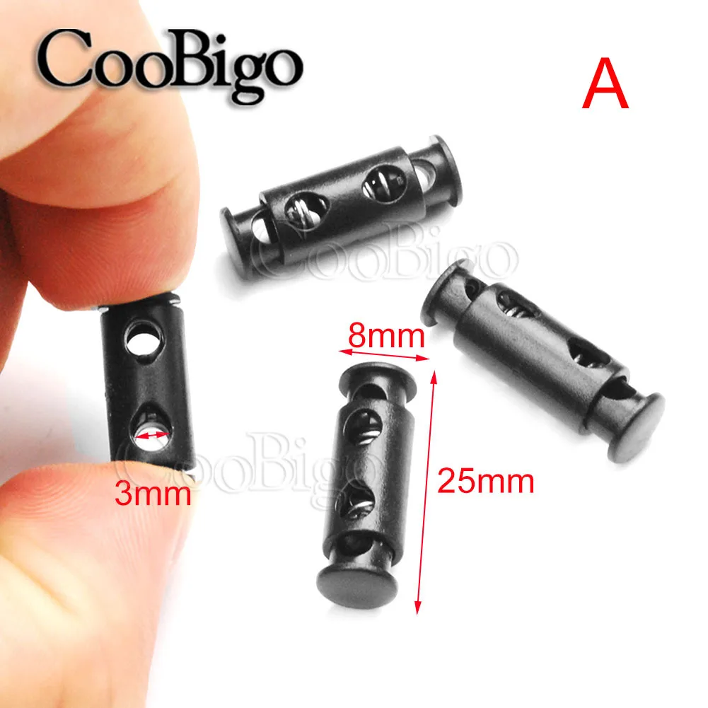 20 шт. в ассортименте стильные пластиковые застежки для шнура пружинные