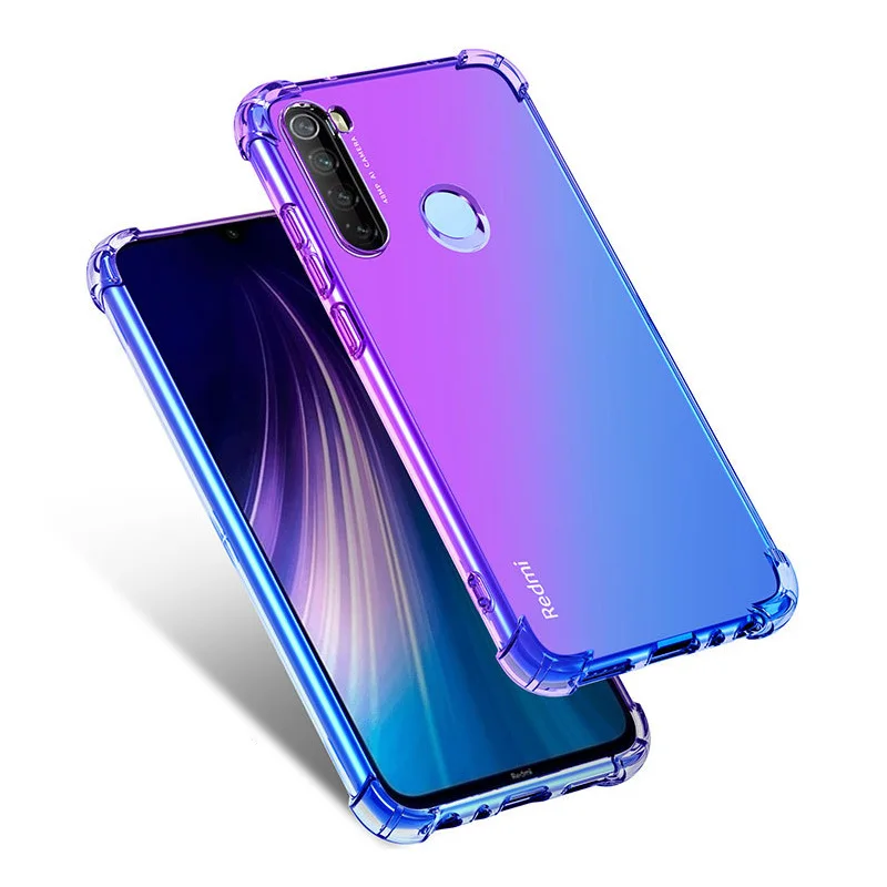 purple blue 20 шт. градиентный силиконовый чехол для ксаоми ксиоми ксяоми сяоми Xiaomi mi 9t Pro/mi A3/mi 8 Lite/Redmi K20 чехол s Мягкий ТПУ противоударный чехол Чехлы tok husa kryt - Цвет: purple blue