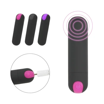 USB Rechargeable 10 Speed Mini Bullet Vibrator Strong Vibration for Women Powerful Finger Design G-spot Massager Sex Toys 1