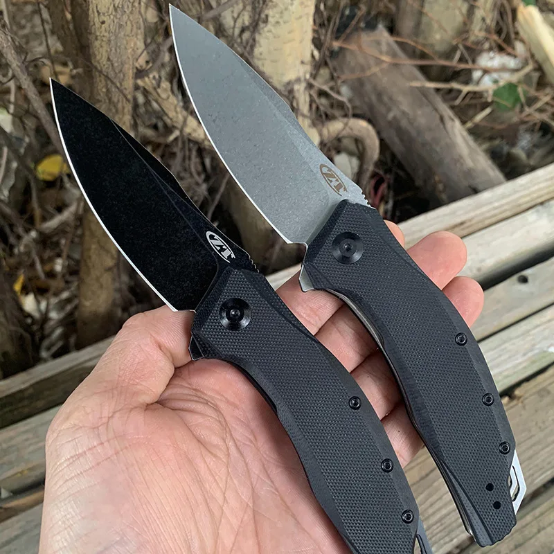 

High Quality 0357 folding pocket camping knife 8cr13 Blade G10 Handle outdoor hunting tactical survival Utility Knives CNC tools