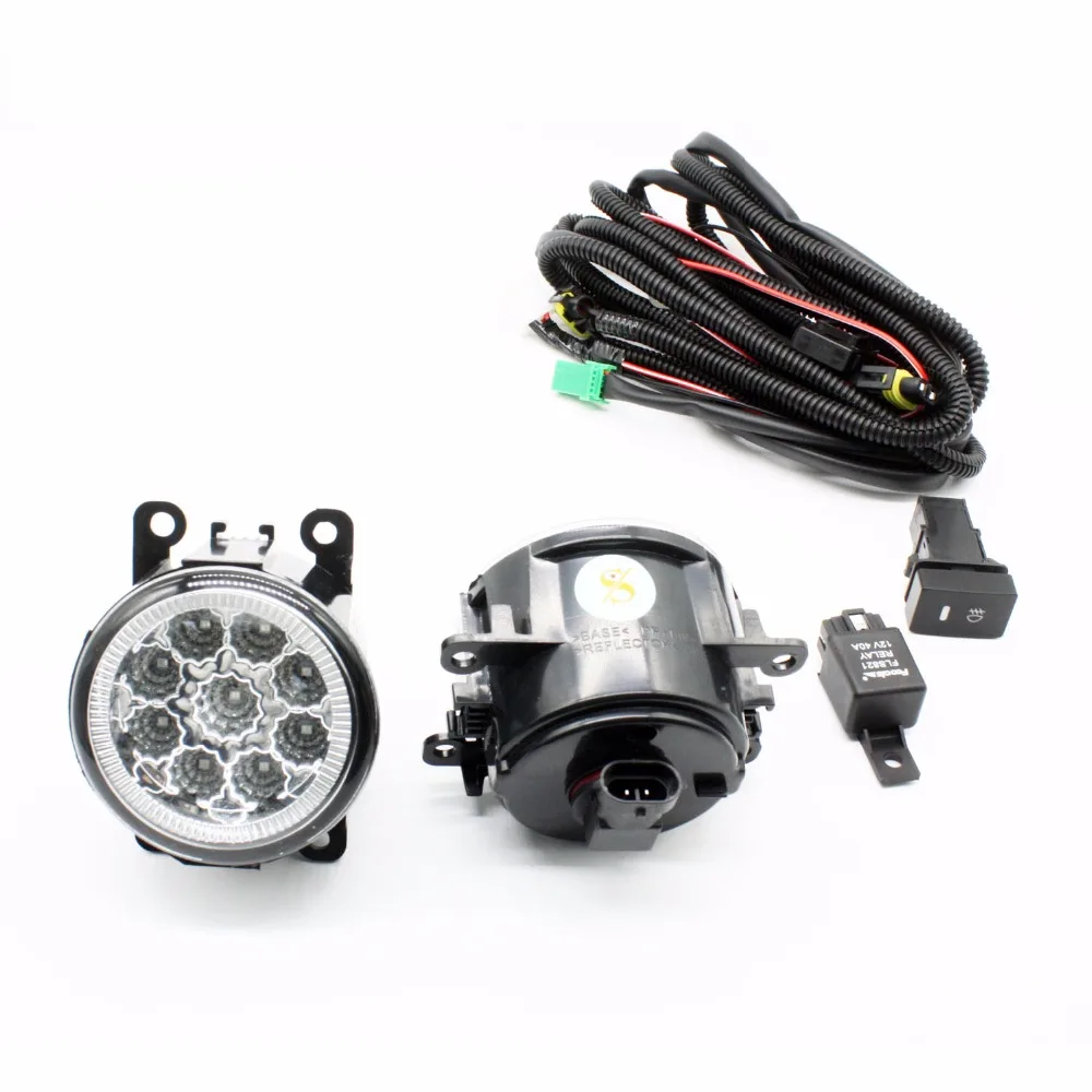 H11 жгут проводов розетки соединитель + 2 противотуманных фары DRL передний бампер