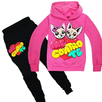 

Toddler Tracksuit Autumn Baby Clothing Sets Children Boys Girls Me Contro Te Clothes Kids Hooded T-shirt And Pants 2 Pcs Suits