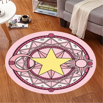 

Card Captor Carpet Carpet Sailor Moon COS Props Surrounding Round Blanket Round Carpet Carpet Anime Christmas Gift