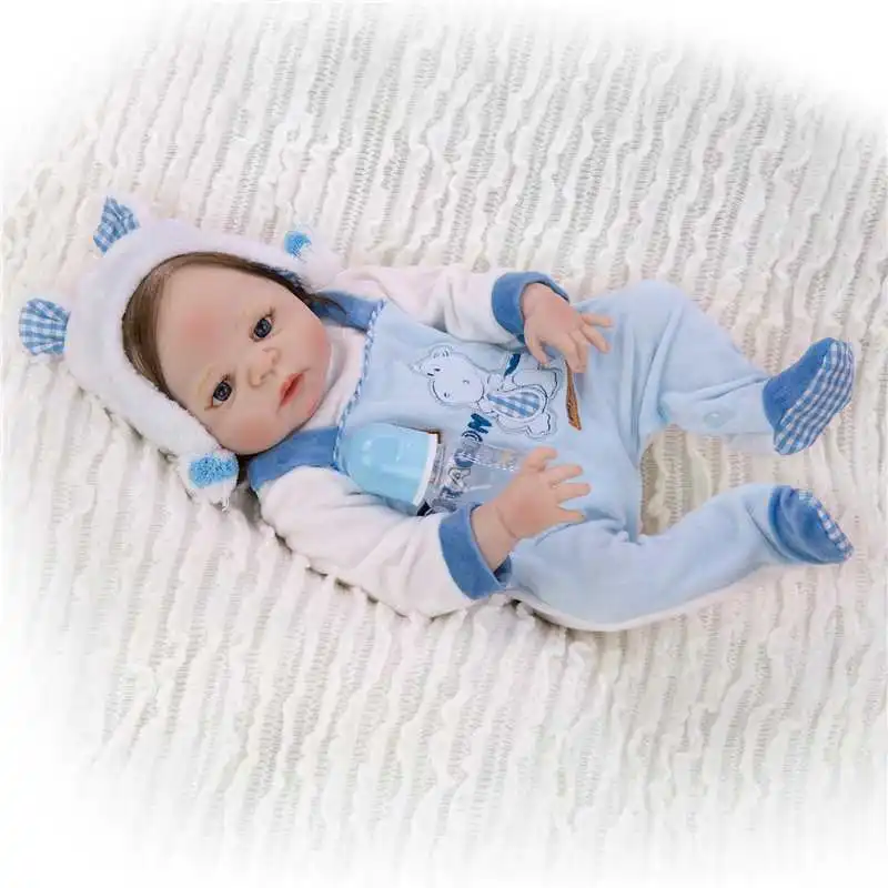 55 см bebe reborn 22 дюймов полный силиконовый винил Reborn Baby boy куклы NPK брендовые Детские игрушки Подарок Brinquedo bonecas