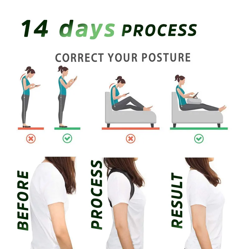 Adjustable Back Posture Corrector Medical Clavicle Orthopedic Spine Back Shoulder Lumbar Brace Support Belt Posture Correction 3