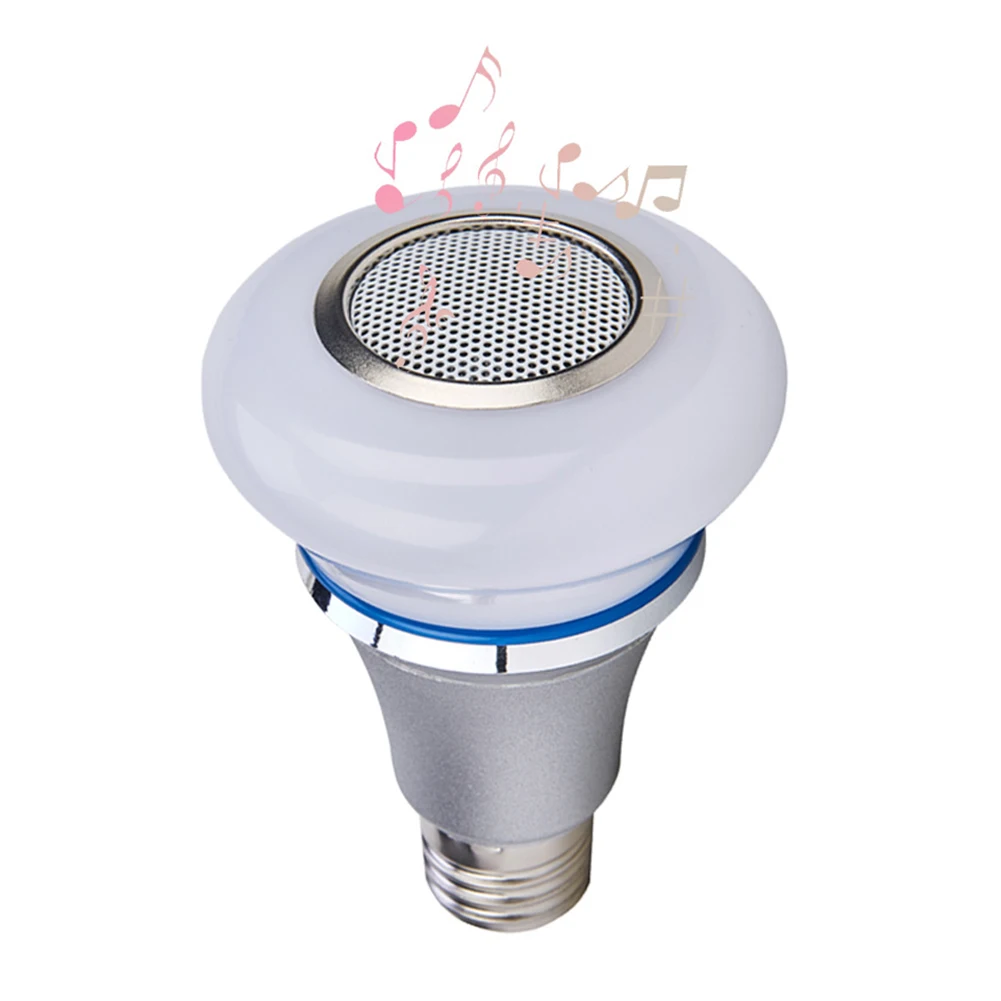 Led Mini Dimmable Color Changing Playing Music Light Bulb Remote Control Smart Life Bluetooth Speaker RGB Home Audio Wireless