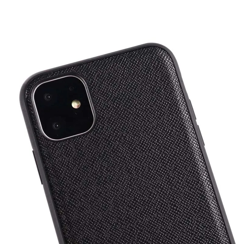 Ультра тонкий роскошный чехол из натуральной кожи для iphone 11pro 11 11promax 7 8plus X XS XR XSMax защитная задняя панель для телефона чехол KS0422