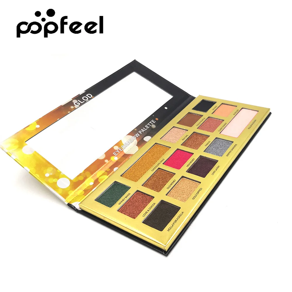 

POPFEEL 16 Color Smoky Eye Makeup Makeup Eyeshadow Pigment Waterproof Matte Eyeshadow Palette Long-Effect Makeup Nude Eye Shadow