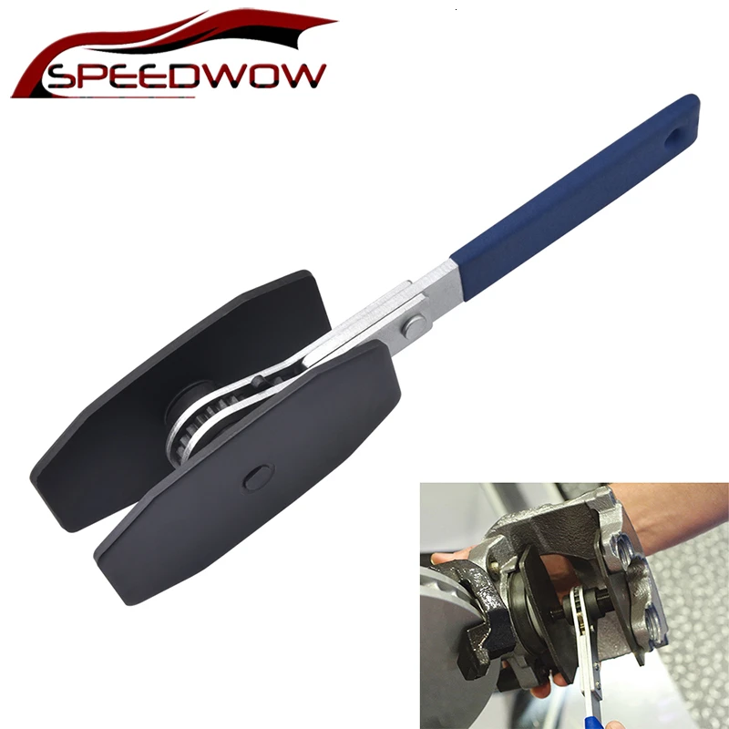 

SPEEDWOW 270mm Car Caliper Spreader Tool Stainles Steel Ratchet Brake Piston Caliper Press Single Twin Quad Pistons Install Tool
