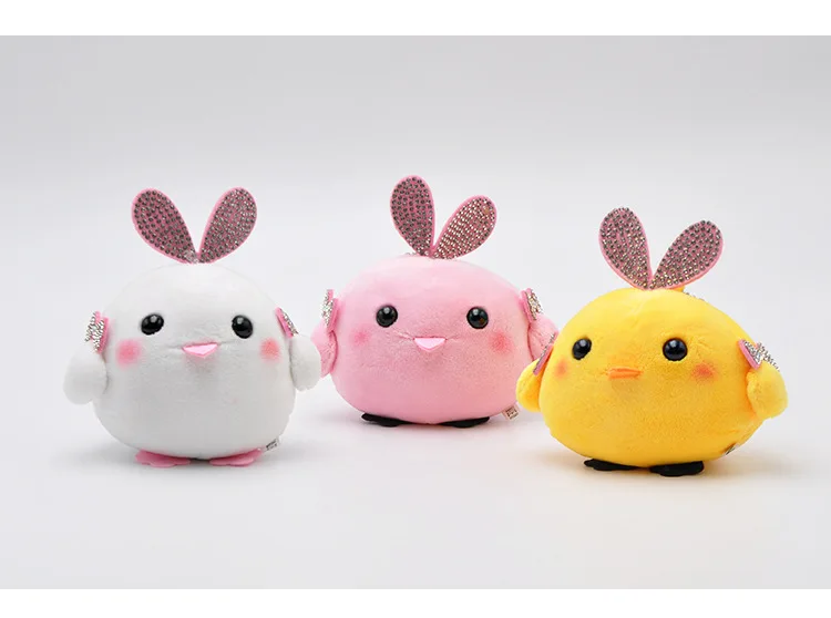 Новинка 1 шт. Kawaii милые 7 см розовый желтый курица Плюшевые игрушки расслабляющие цыпленок мягкие игрушки, детская игрушка подарок на день рождения