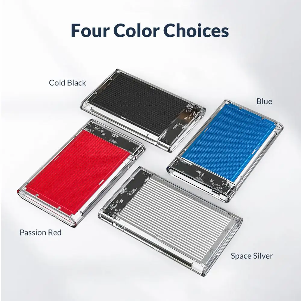 Прозрачный чехол ORICO для жесткого диска 2 5 дюйма SATA на USB3.1 Gen1 Гбит/с|Корпус диска| |