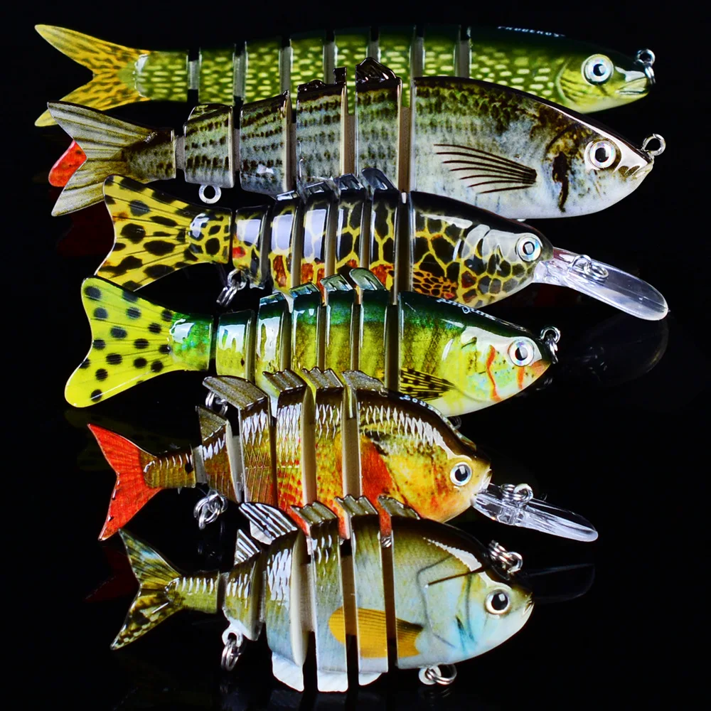 Lida Fish бренд 6-piece приманка для рыбалки набор искусственная наживка многосекционная рыба костюм Встроенная приманка Реалистичная и элегантная