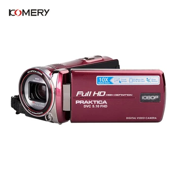 

KOMERY New Arrivals Full HD 1080P 10X Optical Image Stabilization Video Camera Telescopic Lens Slow Motion/Fast Forward/Playback