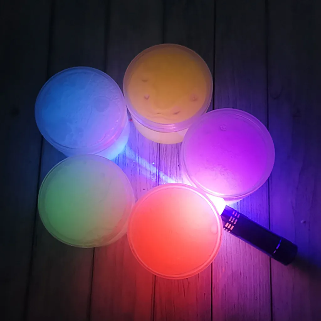 300ML Glow In The Dark DIY Slime Luminous Mud Scented Stress Relief Clay Toy high quality dropshiping W1007