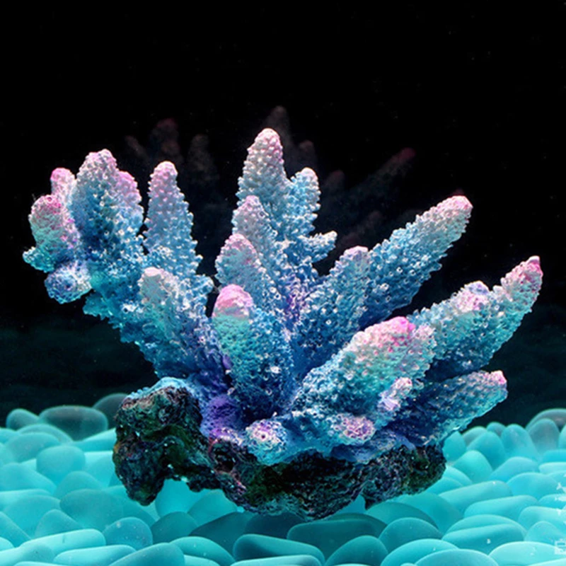 Красивый аквариум Коралловый завод орнамент смола искусственный камень декор аквариума коралловых рифов отделочные каменные аквариумный фон
