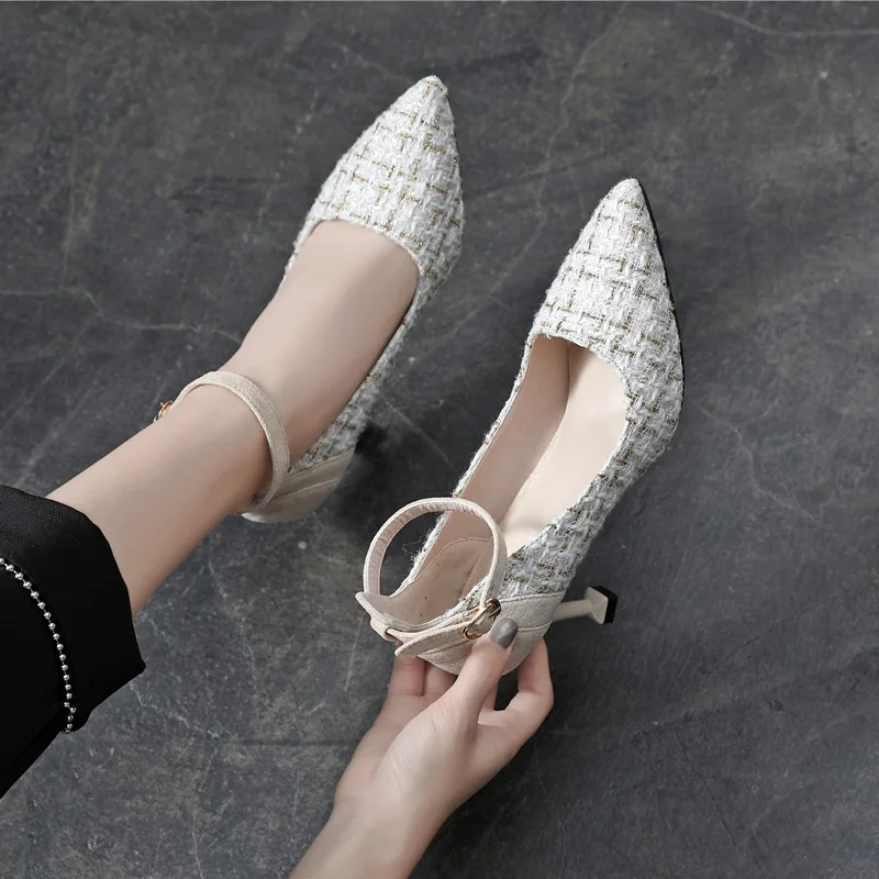 

Fashion Women Elegant Thin High Heel Point toe Party Wedding Shoes Woman Stiletto Sexy Bridal Sandals Size 33-43