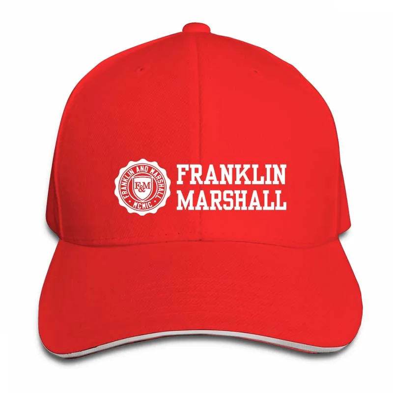 Franklin& Marshall MF356 хлопковая черная бейсболка с круглым вырезом для мужчин и женщин, кепки для водителя грузовика, модная Регулируемая Кепка - Цвет: 2-Red