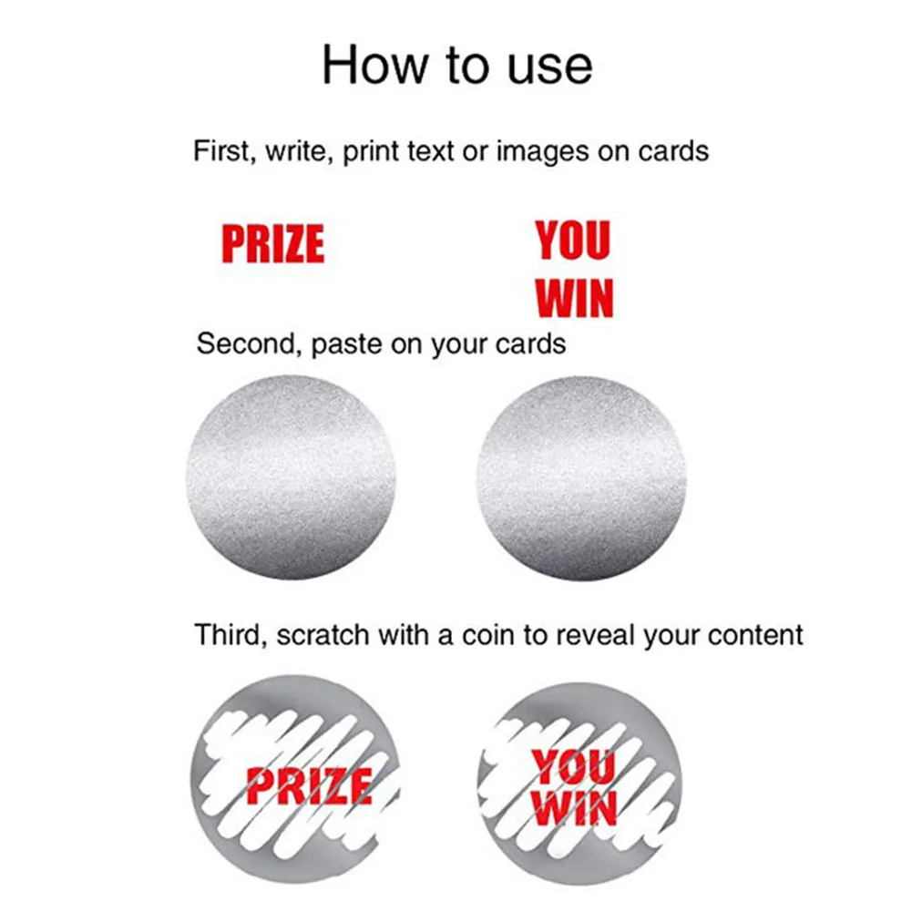 300 шт. Стикеры с защитой от царапин бирки для билетов игр рекламная этикетка