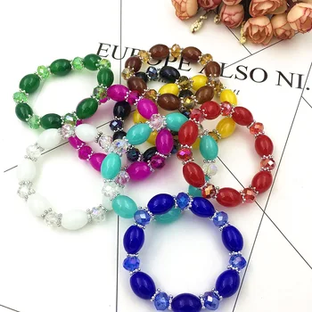 

30 Pcs/lot fashion women bead style bracelet lot jewelry wholesale 200731-128