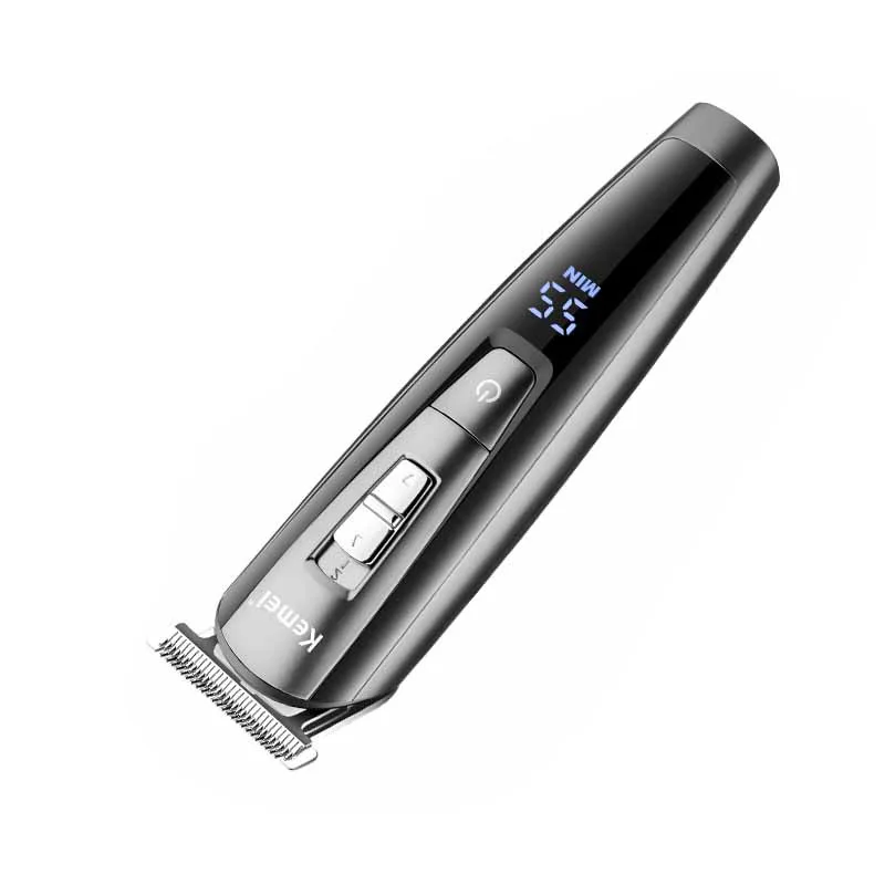 

US Bureau of KM-1628 Hair Clipper Shaver LCD Display Rechargeable Electric Hair Clippers