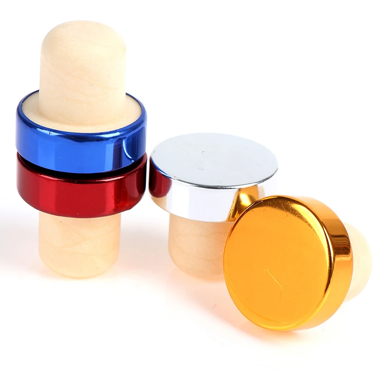 

1pcs T-shape Red Wine Stoppers Cork Bottle Plug Kitchen Bar Tool Sealing Cap Corks