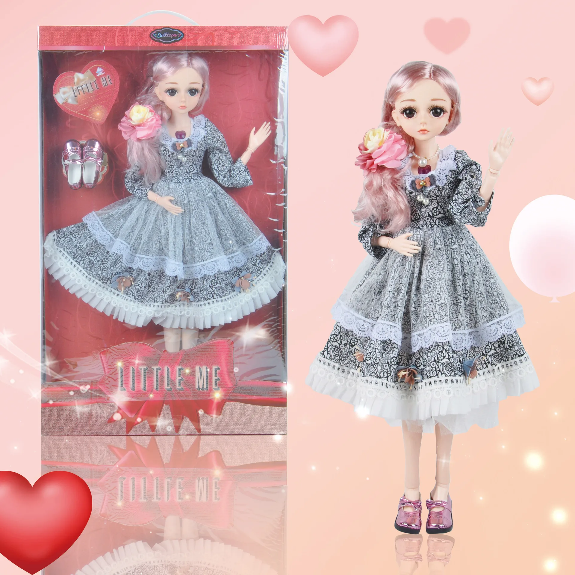 60 см BJD кукла DIY Мода парик кукла одета принцесса кукла девочка игрушки
