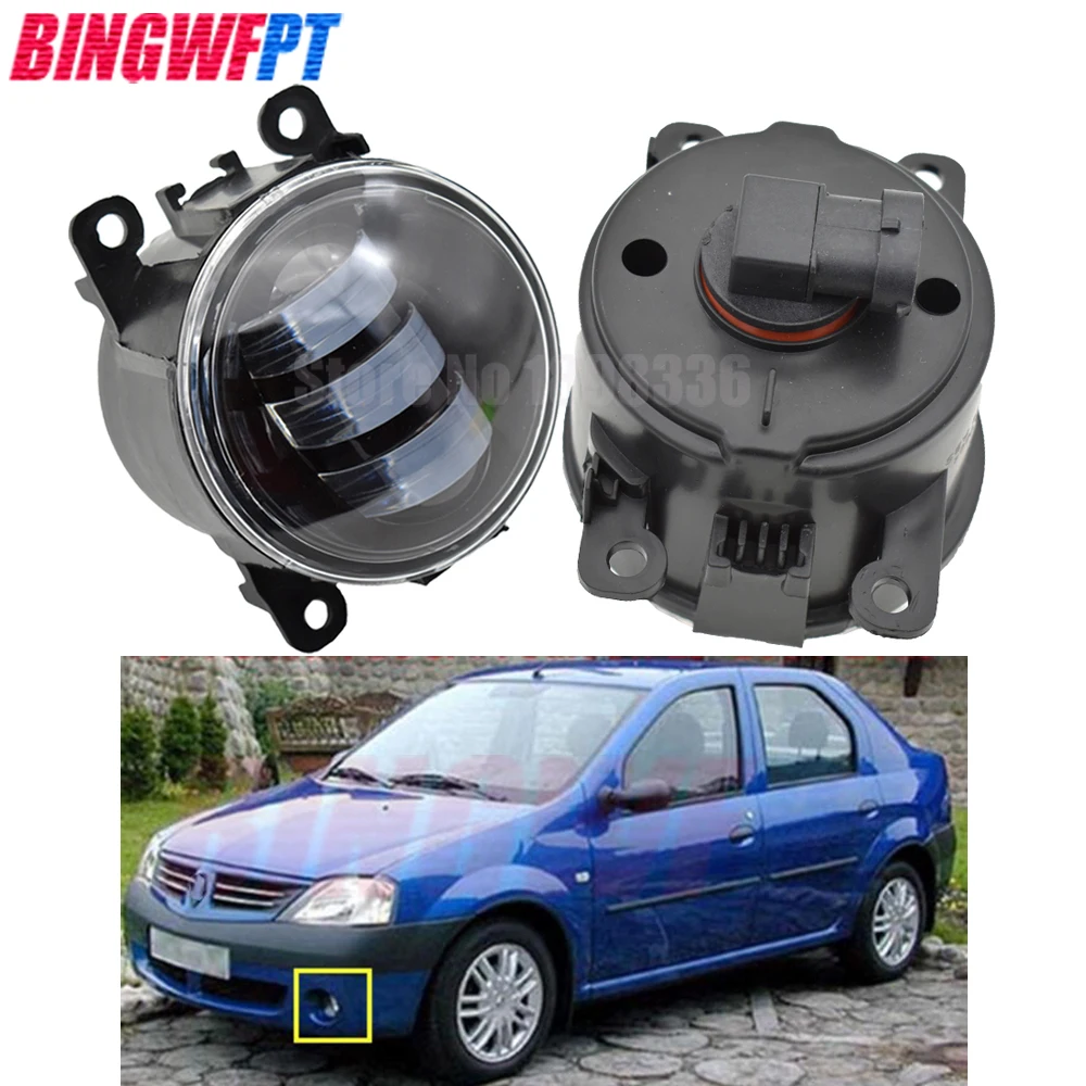 2 шт. супер яркий светодиодный противотуманный светильник для Renault Megane 2 салон LM 2003~ Renault Logan салон LS 2004~ галогенные лампы