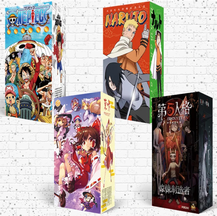 Аниме lucky bag длинная Подарочная коробка одна деталь Наруто sao Дата Живая коробка fate включает открытку бутылка фоторамка ролевые карты подарок