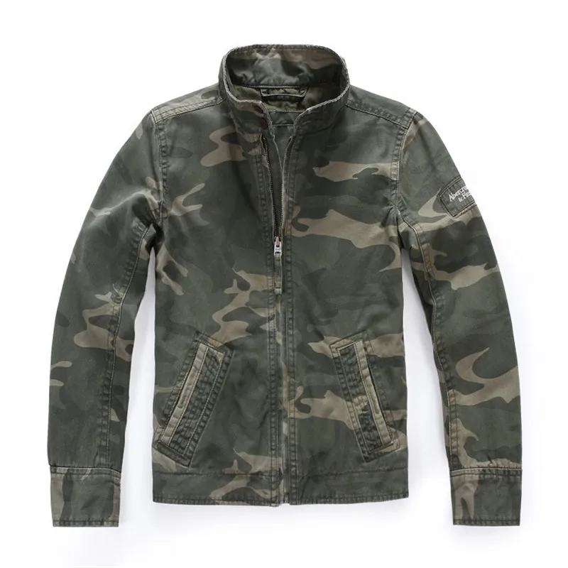 CAMO KIMSERE мужская повседневная рабочая одежда рабочая куртка Военный стиль тактическая куртка Верхняя одежда для мужчин Модная Куртка бомбер промыта - Цвет: CAMO
