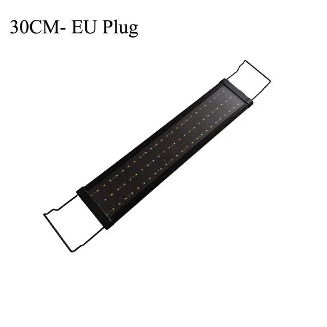 30CM-EU Plug 30-60 см ЕС США штекер светодиодный светильник для аквариума с выдвижными кронштейнами синий белый светильник светодиодный светильник для аквариума - Цвет: 30CM-EU Plug