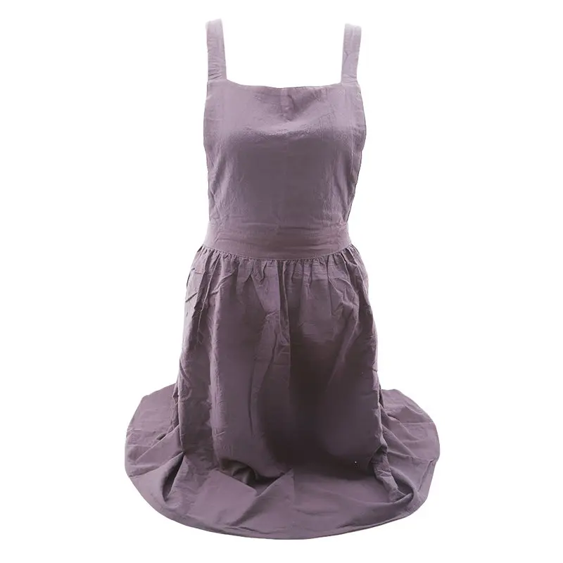Hot Skirt Type Apron Brief Nordic Skirt Cotton Linen Apron Coffee Shops And Flower Shops Work Cleaning Aprons For Woman Washing