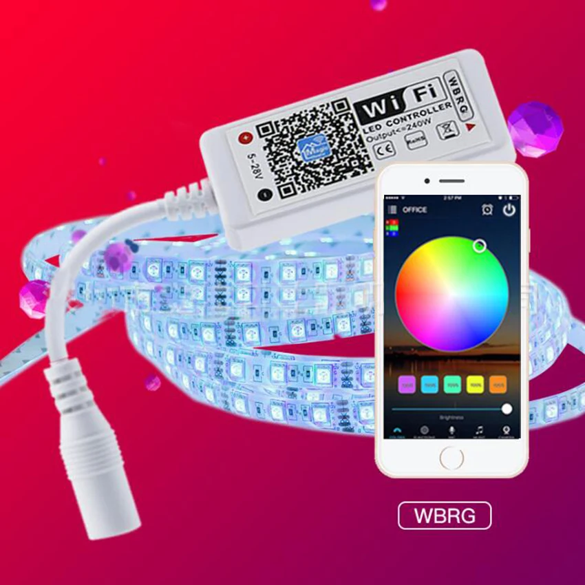 Wifi светодиодный контроллер DC 9 V-28 V мобильное приложение smart с Android IOS app контроллер затемнения