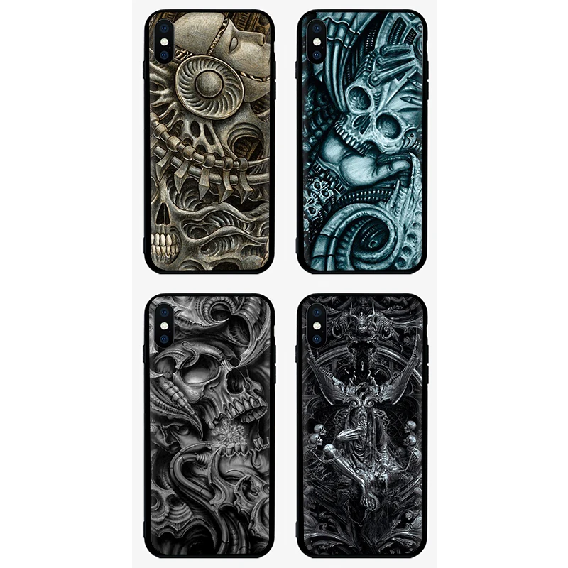 Мягкий силиконовый чехол для телефона EWAU Hr Giger Li II чехол для iPhone 5 5S SE 6 6s 7 8 Plus X XR XS 11 Pro MAX