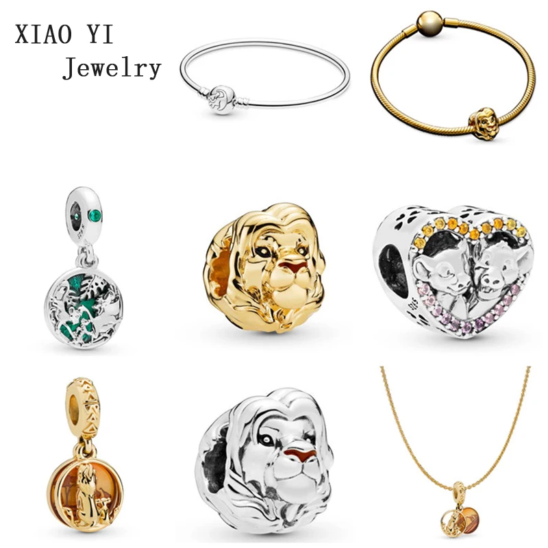 XIAOYI стерлингового серебра 925 Классический Лев сердце из бисера животных серии для Шарм браслет стиль изысканное качество для вечерние
