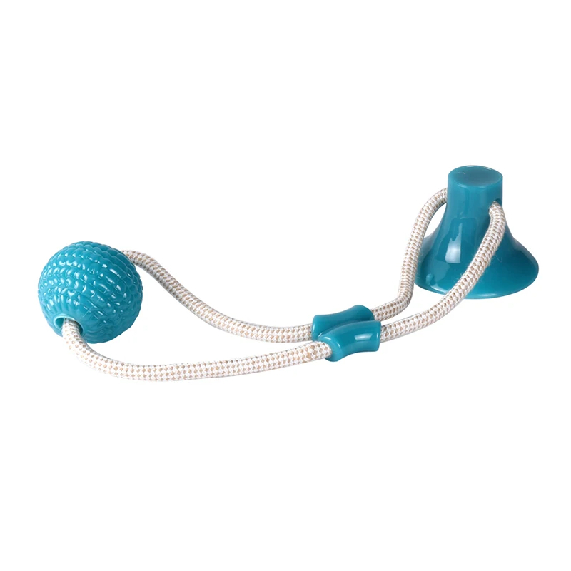 Интерактивная игрушка для собак зубная щетка собачка на присоске толчок Ropeball TugToy