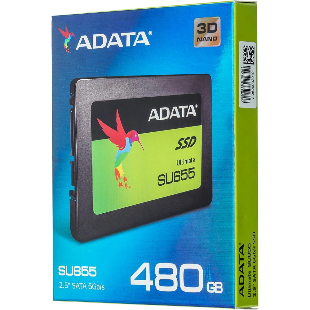 Накопитель SSD A-Data SATA III 480Gb ASU655SS-480GT-C Ultimate SU655 2.5"