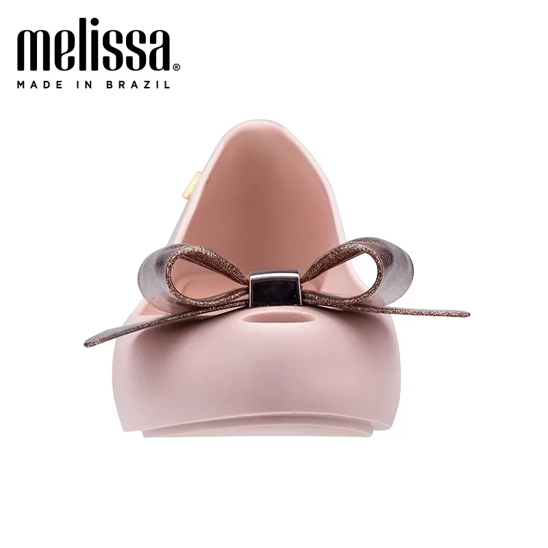 Melissa/Новинка года; женские прозрачные сандалии; летние дизайнерские женские сандалии с бантом; дышащая женская обувь; высокое качество