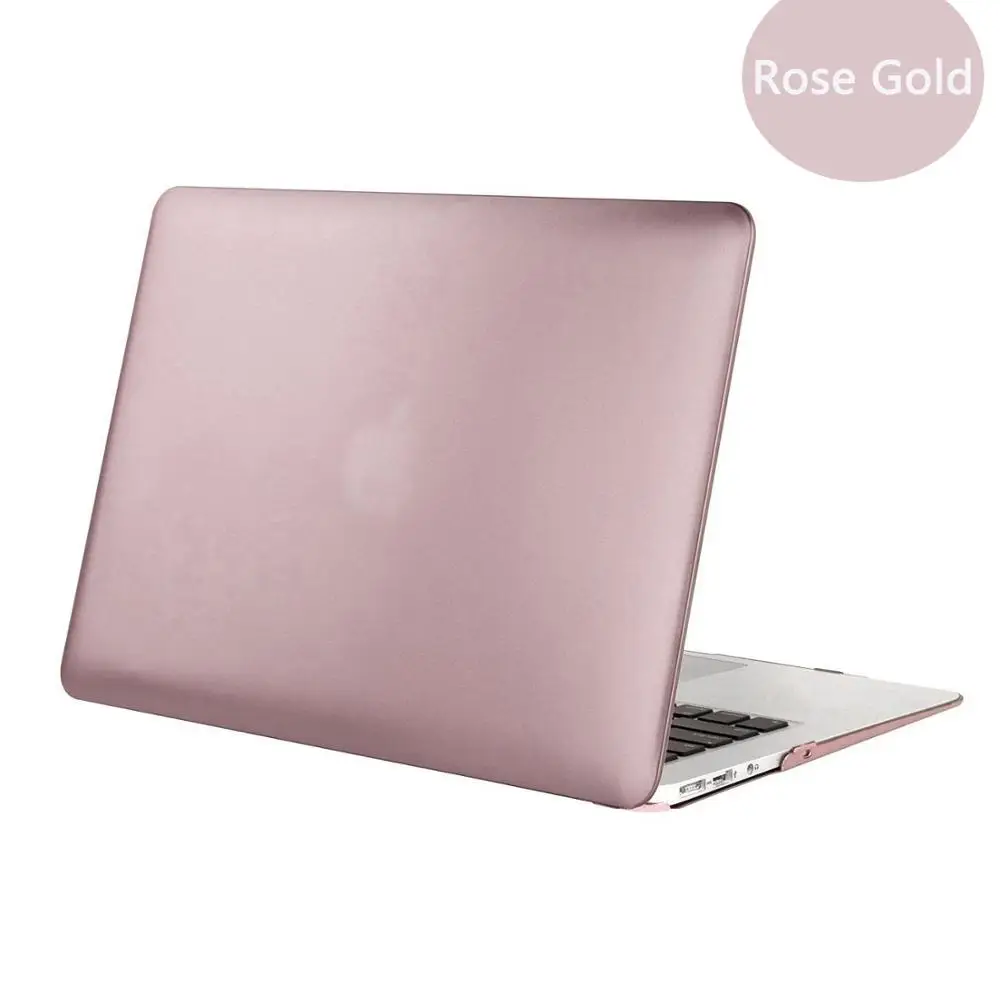 Rose Gold MOSISO матовый/кристалл чехол для ноутбука MacBook Air 11 retina 12 Обложка Pro 13 15 Touch Bar A1706 A1707 A1989 A1990 A1932 - Цвет: Rose Gold